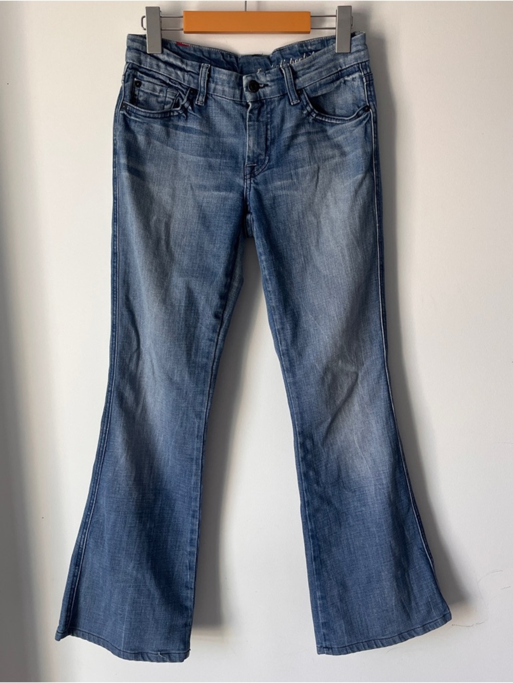 🔥CLEAROUT🔥3/$25🔥7 For All Mankind Low Rise Flare | Sz 28 | Y2K Bootcut